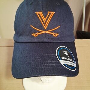 University Of Virginia Cavaliers Baseball Cap Unisex Adult Blue Top Of The World